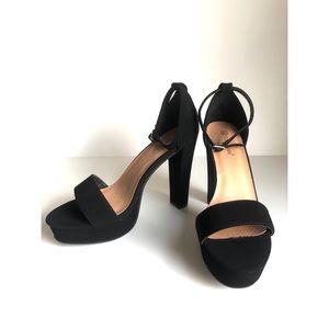Black Platform High Heels